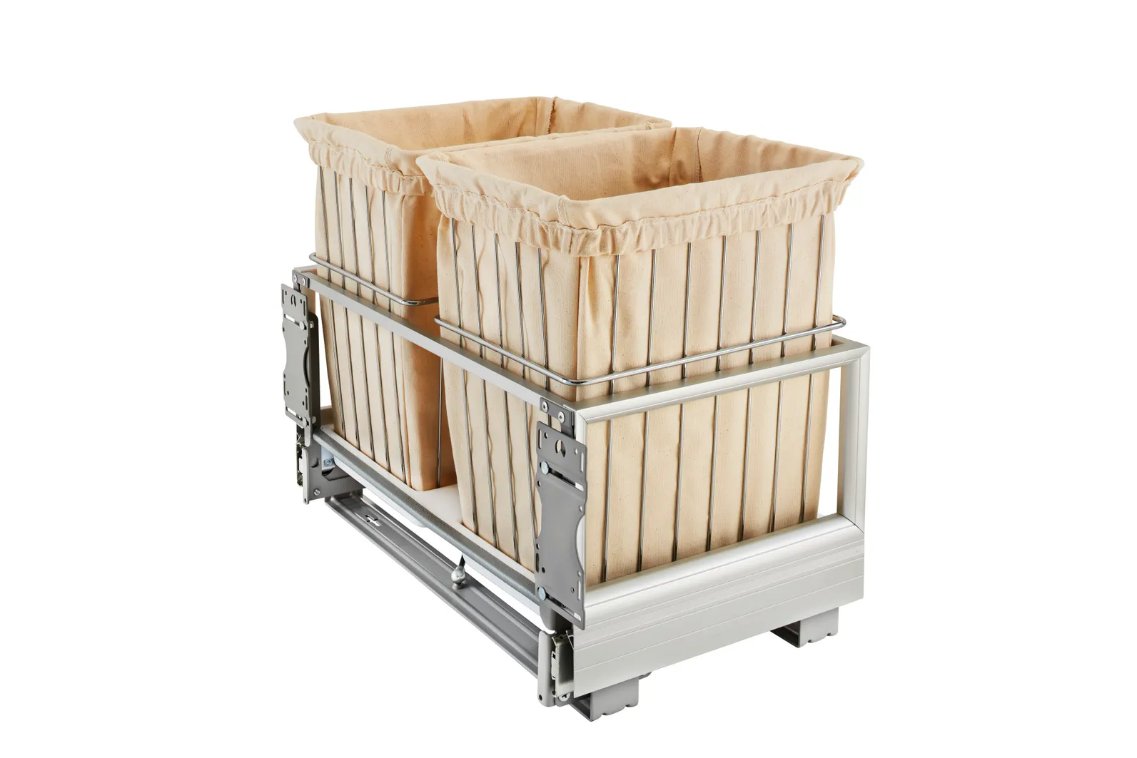 Rev-A-Shelf Bottom Mount Double Pull-Out w.RAM Sliders 1.2bu White