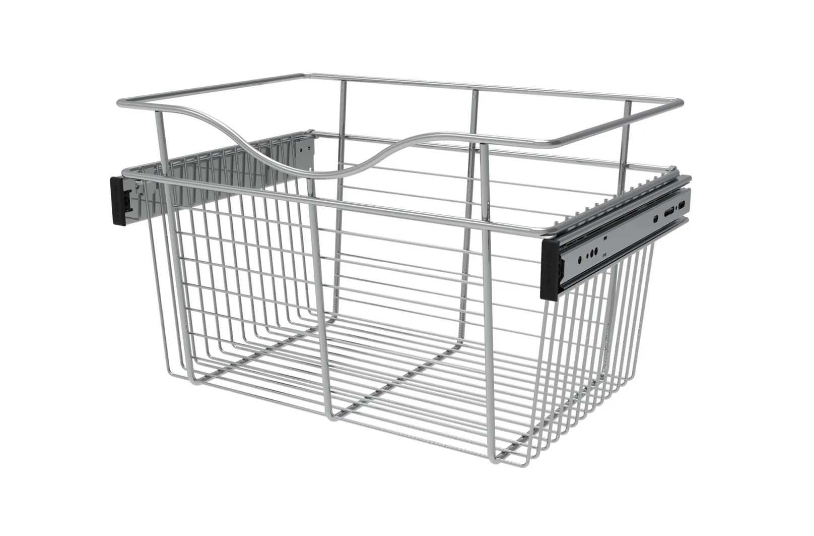 Rev-A-Shelf Wire Pullout Basket for 12in Closet 18x11in Chrome