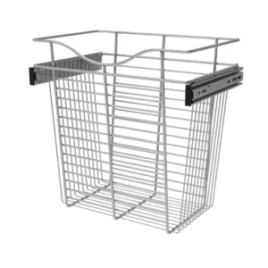 Rev-A-Shelf Wire Pullout Basket for 12in Closet 18x18in Chrome