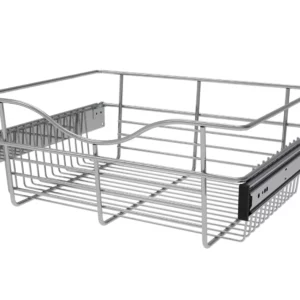 Rev-A-Shelf Wire Pullout Basket for 14in Closet 18x7in Chrome
