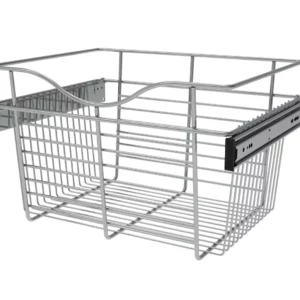 Rev-A-Shelf Wire Pullout Basket for 14in Closet 18x11in Chrome
