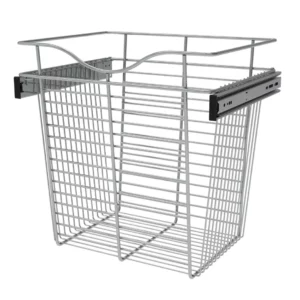 Rev-A-Shelf Wire Pullout Basket for 14in Closet 18x18in Chrome
