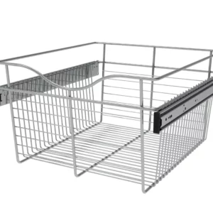 Rev-A-Shelf Wire Pullout Basket for 20in Closet 18x11in Chrome