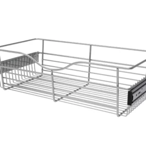 Rev-A-Shelf Wire Pullout Basket for 12in Closet 24x7in Chrome