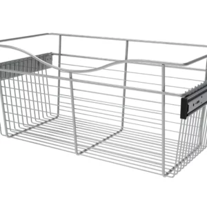 Rev-A-Shelf Wire Pullout Basket for 12in Closet 24x11in Chrome