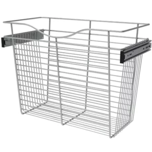 Rev-A-Shelf Wire Pullout Basket for 12in Closet 24x18in Chrome