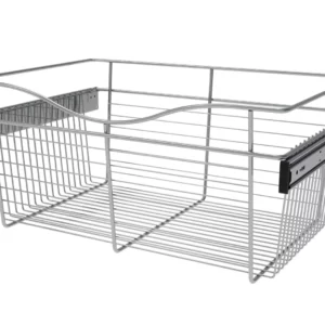 Rev-A-Shelf Wire Pullout Basket for 16in Closet 24x11in Chrome