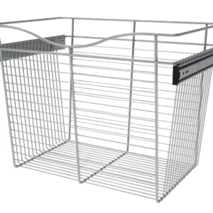 Rev-A-Shelf Wire Pullout Basket for 16in Closet 24x18in Chrome