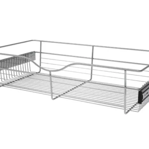 Rev-A-Shelf Wire Pullout Basket for 16in Closet 30x7in Chrome