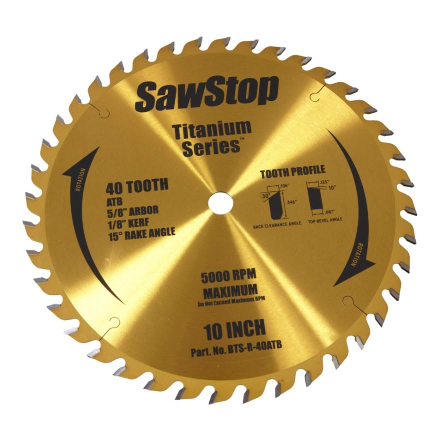 Sawstop 10” 40- Tooth Blade