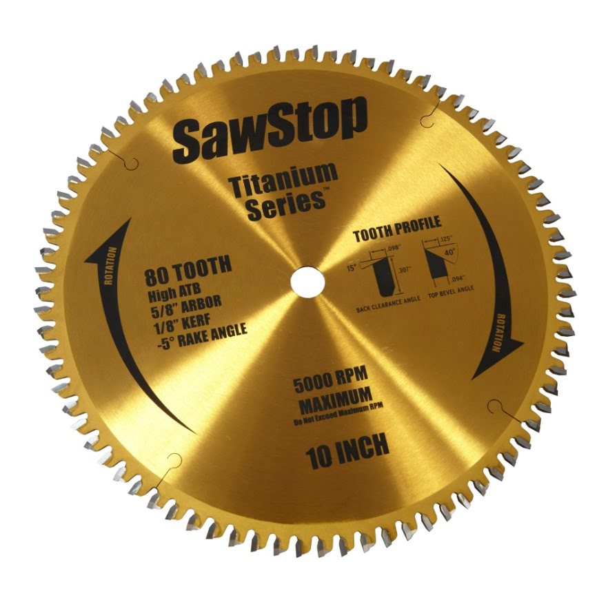 Sawstop 10” 80-Tooth Blade