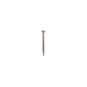 Quickscrews #10 X 4" Square Drive Flat Head With Nibs Under Head Coarse Thread Type 17 Zinc Plated Screws 1M Pack (#12623)