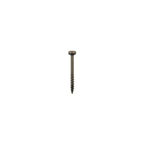 Quickscrews #7 X 1" Square Drive, Modified Pan Head, Coarse Thread, Type 17 Point, Plain Steel Finish Screws 10M Pack