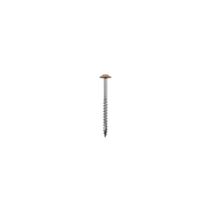 Quickscrews #10 X 3" Square/Phillips Round Washer Head Coarse Thread Double Type 17 Zinc Plated (Heads Painted Sand) 6M Pack (#13794)