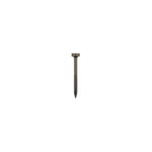 Quickscrews #6  X 1-1/4" Square Drive Modified Pan Head, Fine Thread, Type 17 Point, Plain Steel Finish Screws 8M Pack (#2722)