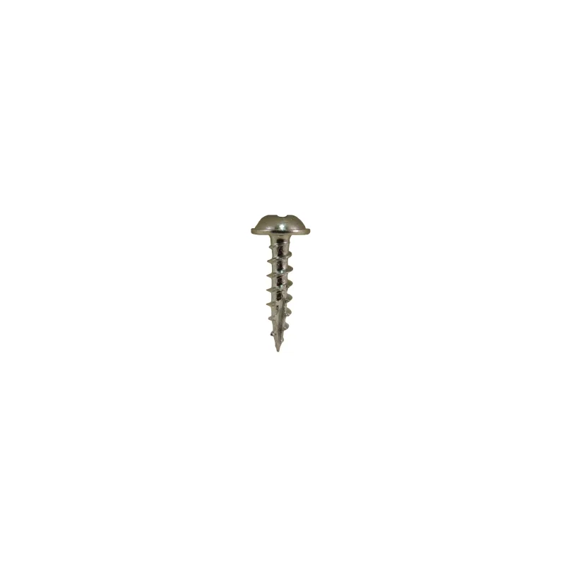 Quickscrews #8 X 3/4" Square/Phillips Round Washer Head Coarse Thread Type 17 Zinc Plated Screws 10M Pack (#8883)