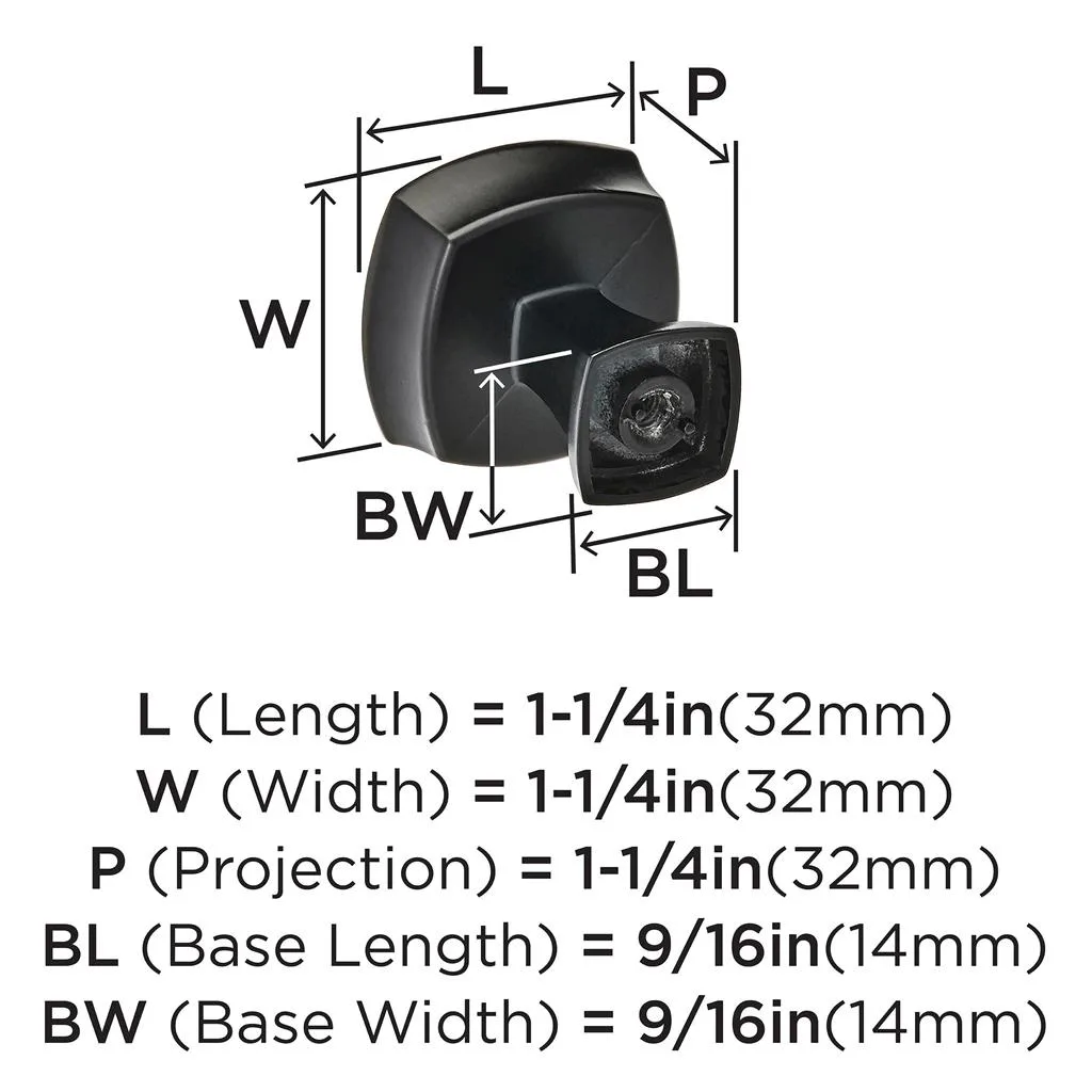 Amerock BP-11287-FB 1-1/4" KNOB - Image 3