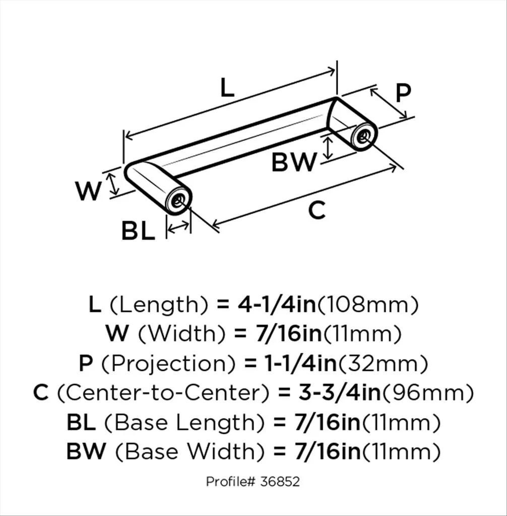 Amerock BP-36852-G10 96MM PULL - Image 3