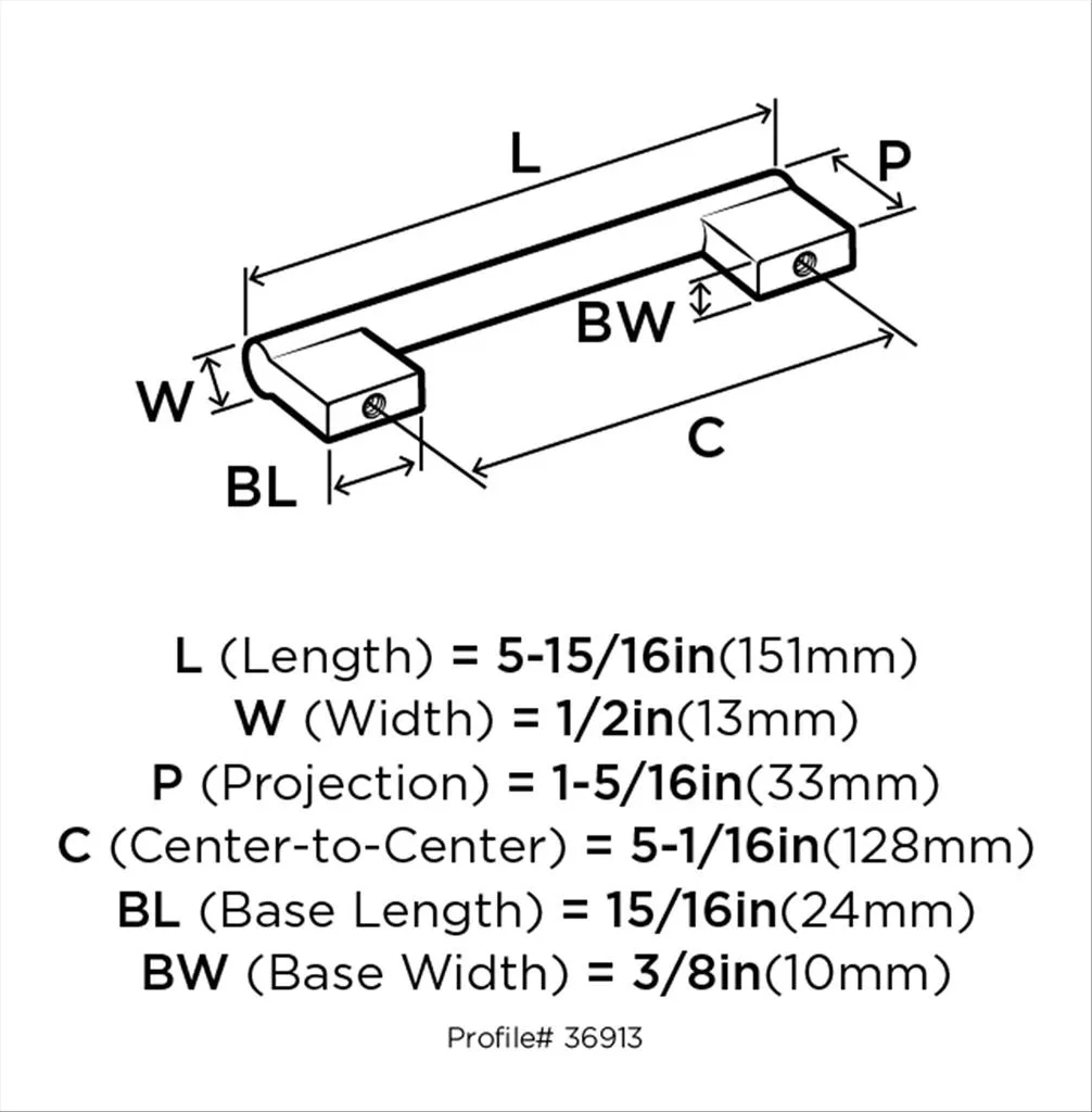 Amerock BP-36913-FB 128MM PULL - Image 3