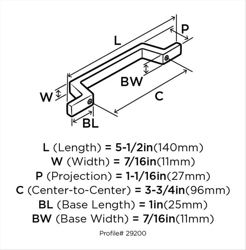 Amerock BP-29200-G10 96MM PULL - Image 3