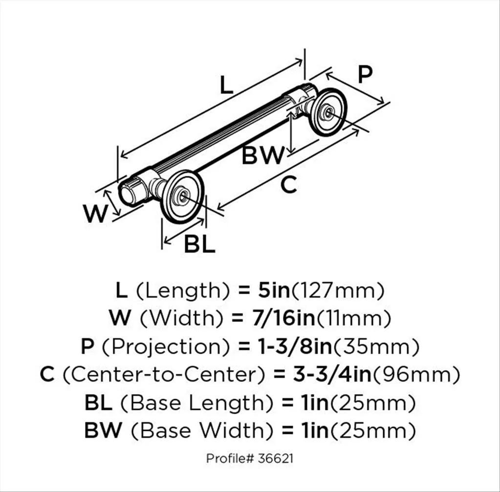 Amerock BP-36621-ORB 96MM PULL - Image 3