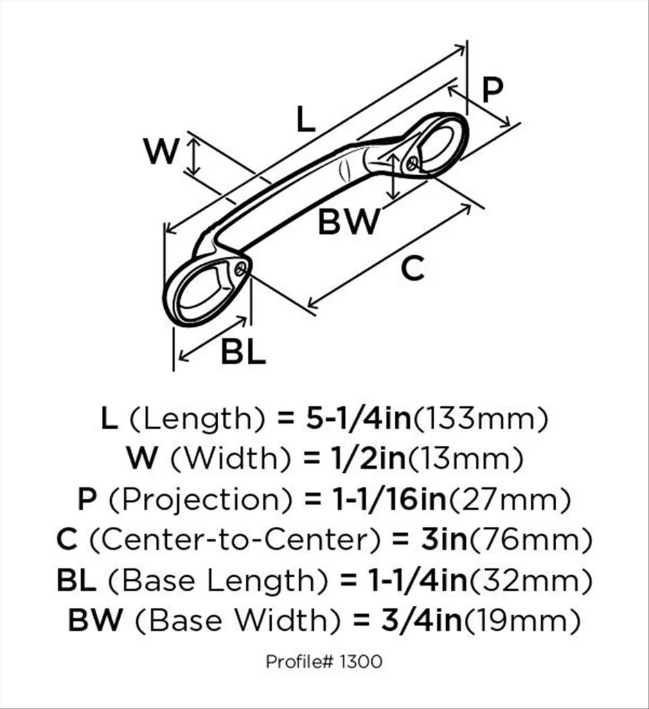 Amerock BP-1300-ORB 3" PULL - Image 3