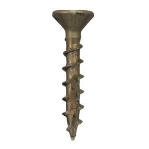 Deerwood #8 X 1" Combo Drive (#9164) Q-Cut Flat Head With Nibs Under Head Coarse Thread Double Type17 Plain Steel Screws 1M Pack