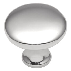 Hickory Hardware Conquest Cabinet Knob Polished Chrome 1-1/8in