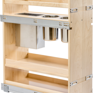 Century Signature Canister Organizer with Knife Block Prefin Maple 10-3/8"