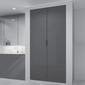 Sugastune Pocket Door System (L) Inset / Soft-Close Nickel 22"  20kg Load