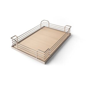 Kessebohmer MagicCorner 12" Tray Champagne/Maple