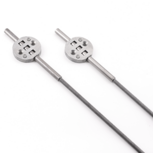 Sugastune Concealed Door Straightener A=1930 Plain Nickel 25 Pack