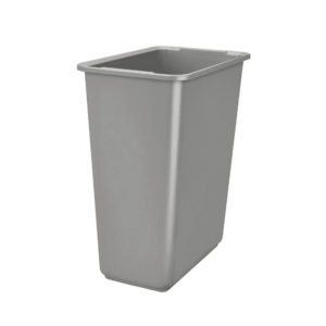 SILVER 50QT WASTE CANS – 8 PACK