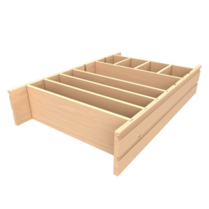 Wood Deep Drawer Divider Insert For 27"-30" Base Cabinets