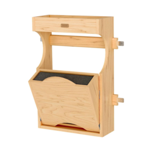 Wood Door-Mount Tip-Out Knife Storage Organizer