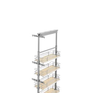 Rev-A-Shelf 5300 Solid Bottom w/Soft-Close Pullout Pantry Natural Maple 8"
