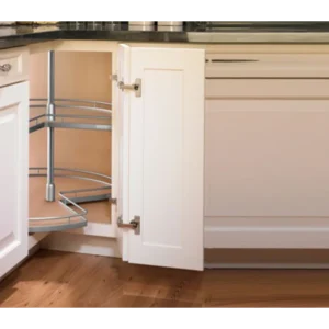 Kessebohmer 18-5/8" Lazy Susan Tripod Post System Brushed Nickel