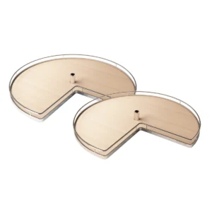 Kessebohmer 28" Lazy Susan Shelves Chrome/Maple