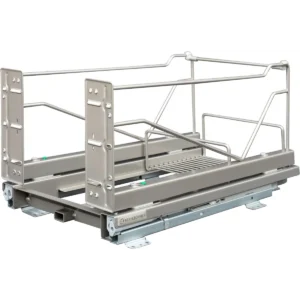 Kessebohmer Single Wastebin Pullout Frame Champagne