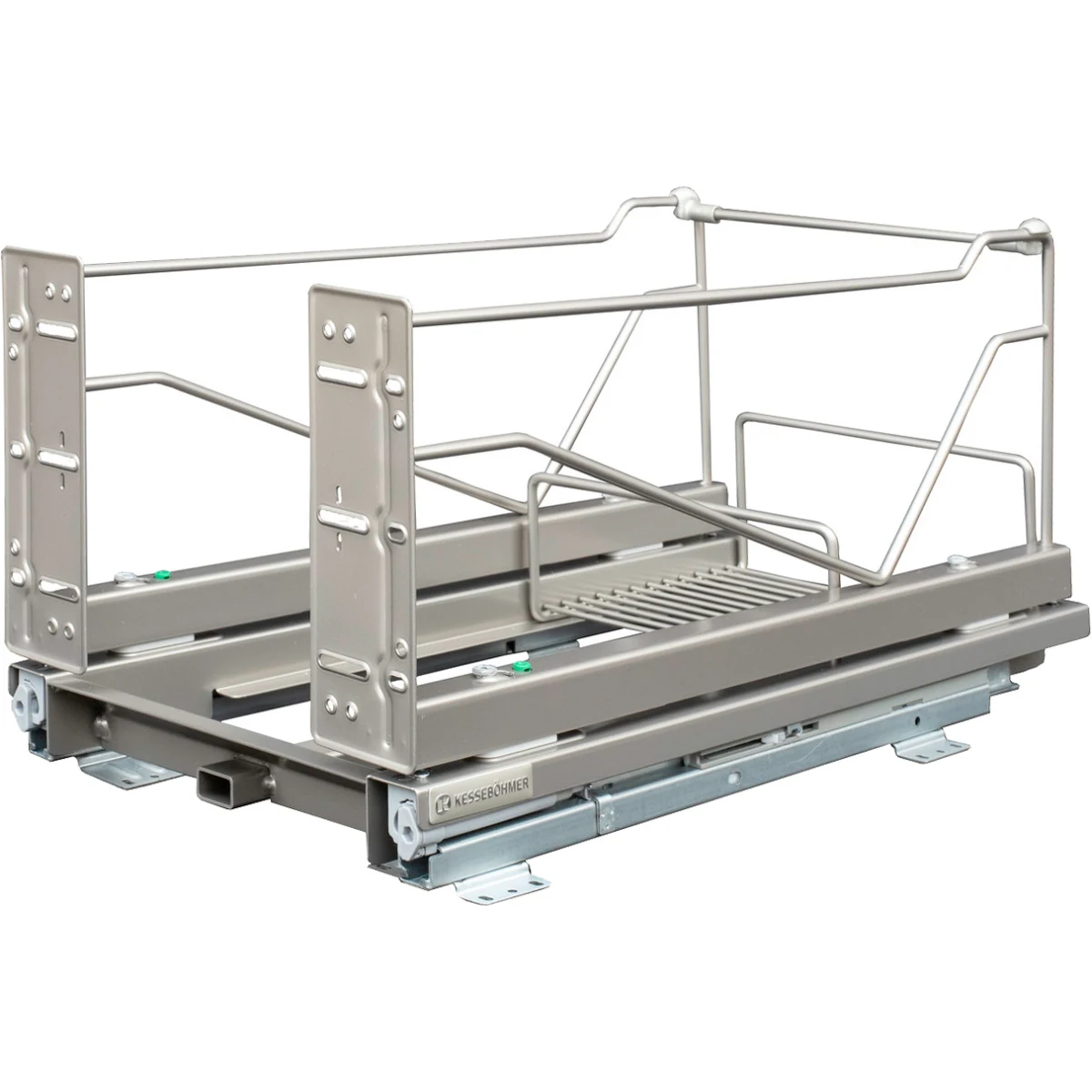 Kessebohmer Single Wastebin Pullout Frame Champagne