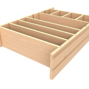 Wood Deep Drawer Divider Insert For Base 30-36