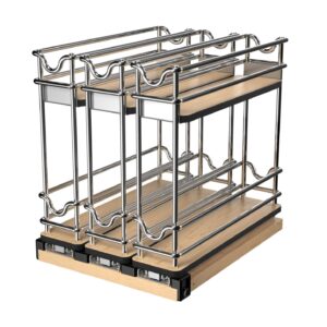 9" Two-Tier Triple Narrow Wire Wall Upright Pullout