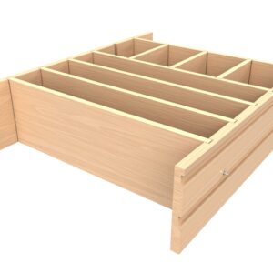 Wood Deep Drawer Divider Insert For 27"-30" Base Cabinets