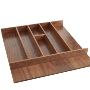 24" W Walnut Shallow Utensil Drawer Insert – 2-3/8" H