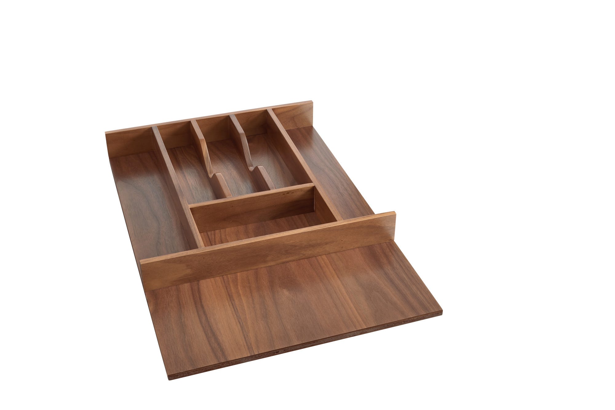 2-3/8" Large Walnut Cutlery Drawer Insert
