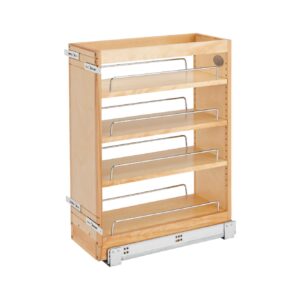 8" W x 19" D Pullout Wood Base Cabinet Organizer