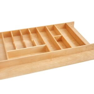 33-1/8" W Natural Maple Utensil/Cutlery Drawer Insert - 2-3/8" H