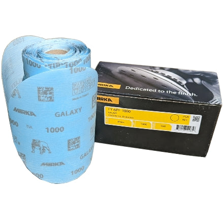 Mirka Galaxy 5" Solid PSA Link Roll Sanding Discs 220 w/ Liner - Image 2