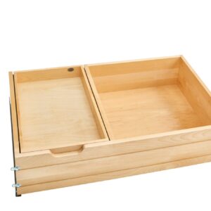 Natural Maple Tiered Deep Drawer w/ BLUMOTION Soft-Close Full-Access 36" BCD