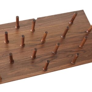 39-1/4" W Walnut Pegboard Drawer Insert w/ 16 Pegs